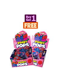 Charms Sweet Pops - Colourful Sweet Lollipops - 48pc