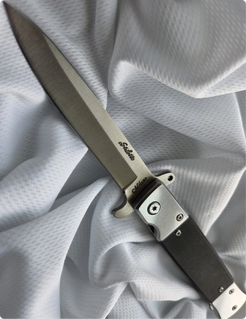 SZCO Silver G10 Stiletto Knife – 4.75 Inches