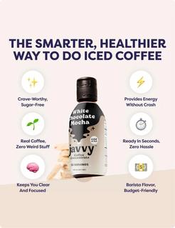 Javvy Cold Brew Coffee Concentrate – White Chocolate Mocha - 35 Serving
