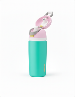 Kids Stainless Steel Water Bottle with Straw 16Oz