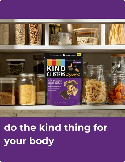 Kind Dipped Clusters Dark Chocolate Vanilla Cashew, Gluten Free, 4g Protein