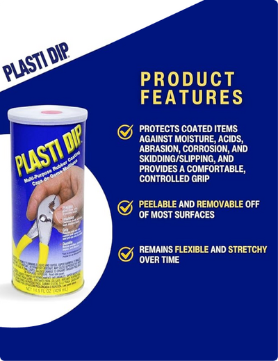 Yellow Plasti Dip Flexible Rubber Coating 14.5oz