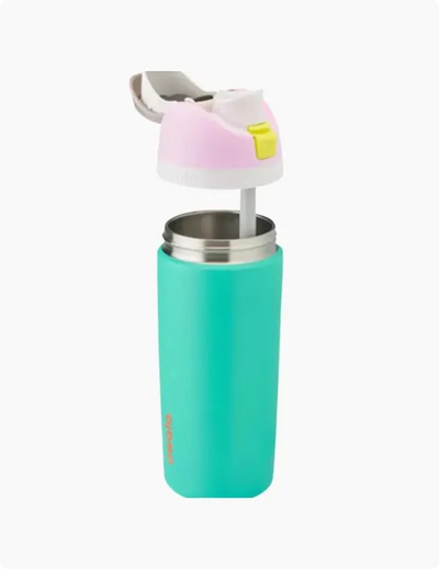 Kids Stainless Steel Water Bottle with Straw 16Oz