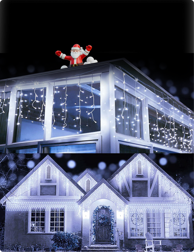 LED Curtain Lights in White, Blue, Warm & Multicolor