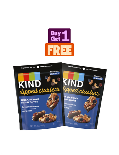 kind dipped clusters dark chocolate nuts & berries